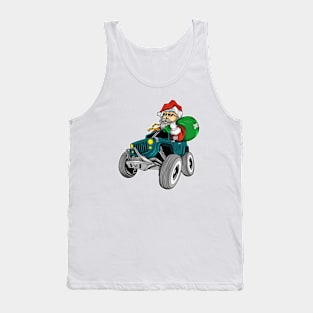 Santa Claus riding in a car Tank Top